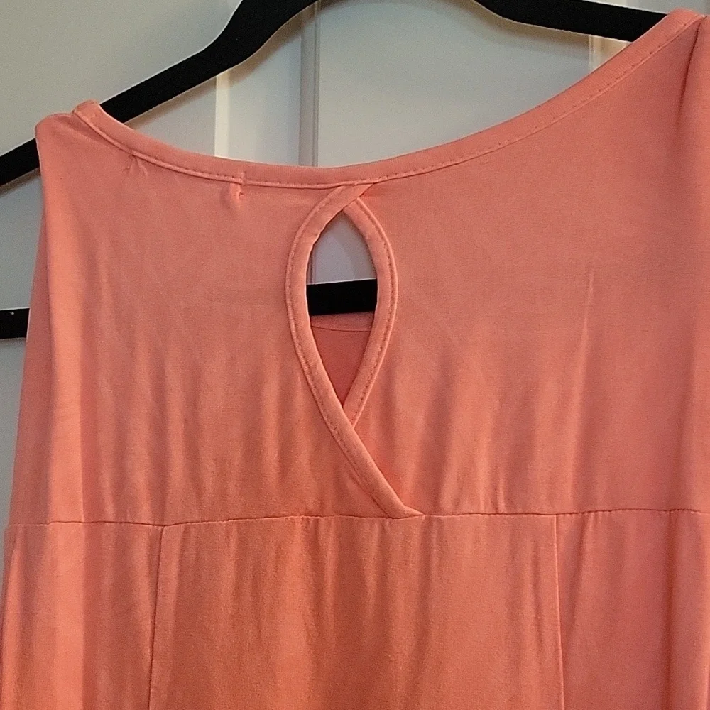 Fresh Produce Ocean Tide Chloe Coral Sleeveless Dress Small - Picture 7 of 8